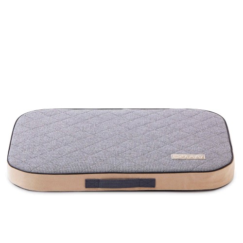 Materac ortopedyczny dla dużego psa XXL - DOTTY - pikowany szary