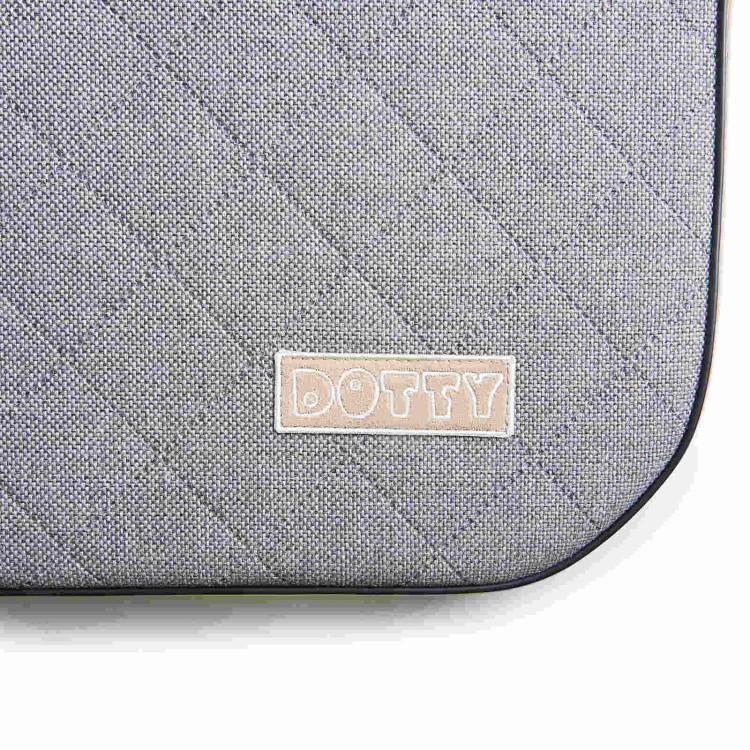Materac ortopedyczny dla dużego psa XXL - DOTTY - pikowany szary