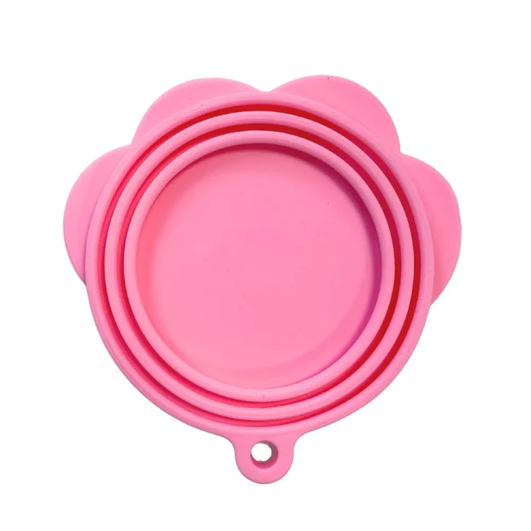 Pokrywka silikonowa łapka - uniwersalna do pokrywka puszki - Różowa1.webp