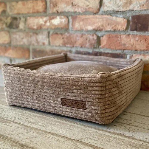 CUBE kwadratowe legowisko dla psa DOTTY - kolor sztruks cappuccino