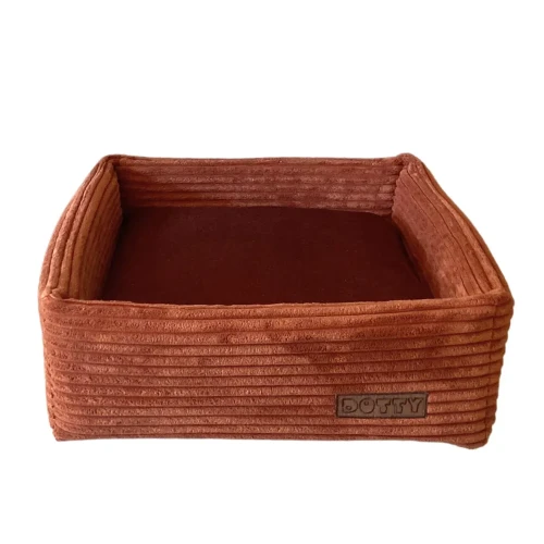CUBE kwadratowe legowisko dla psa DOTTY - kolor miedziany