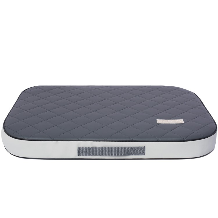 Wodoodporny materac ortopedyczny dla małego psa - DOTTY - kolor grafitowo-szary