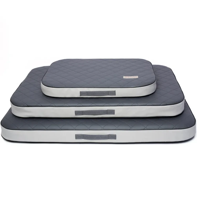 Wodoodporny materac ortopedyczny dla psa  - kolor grafitowo-szary