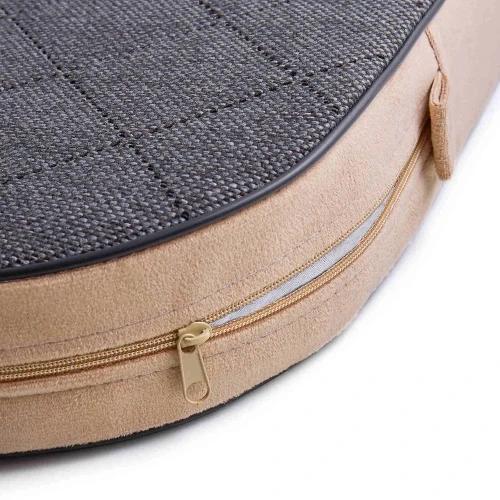 Materac dla małego psa - DOTTY - grafitowy  pikowane legowisko 5.webp