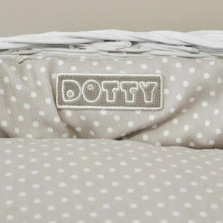 DOTTY legowisko dla kota lub psa koszyczek bielony 3.webp