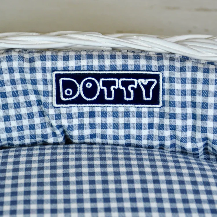 DOTTY legowisko dla kota lub psa koszyczek bielony 5.webp