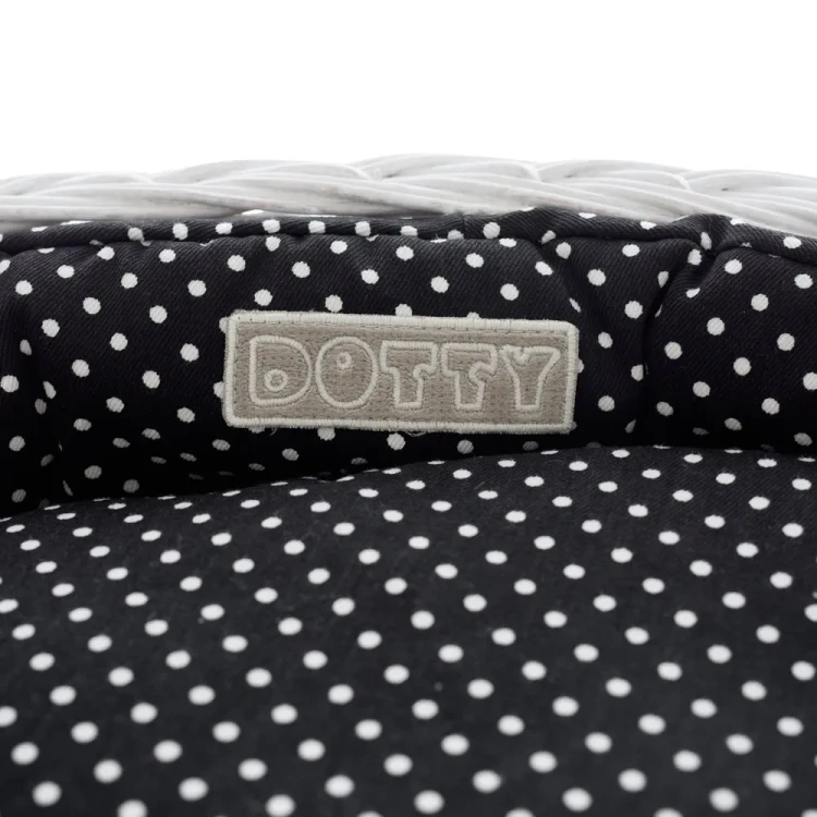 DOTTY legowisko dla kota lub psa koszyczek bielony 9.webp