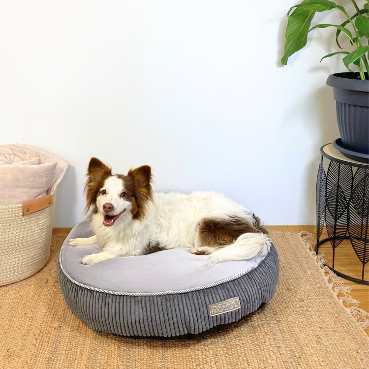 Legowisko okrągłe pufa poducha szara 20 Resize.jpg