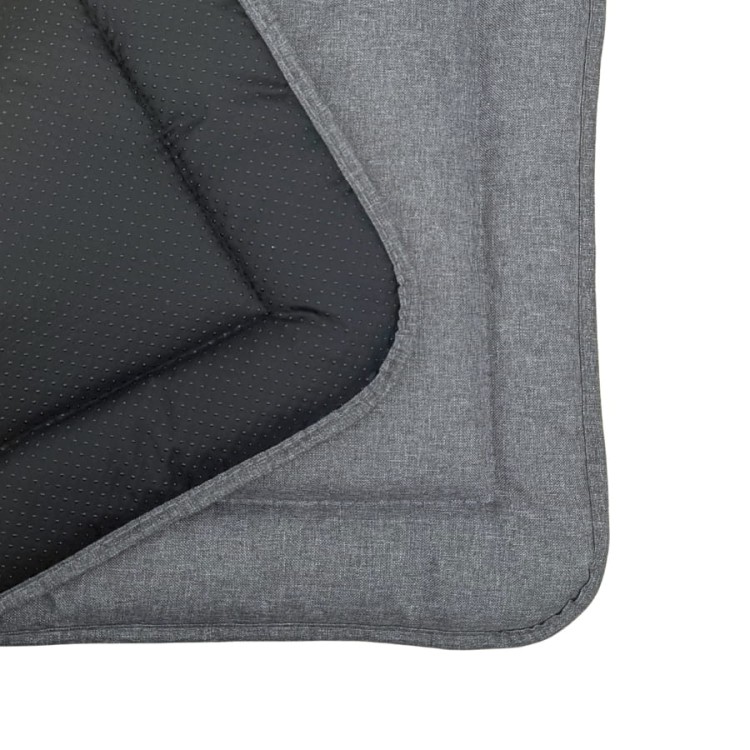 Mata dla psa DOTTY - szara - wzór łapka