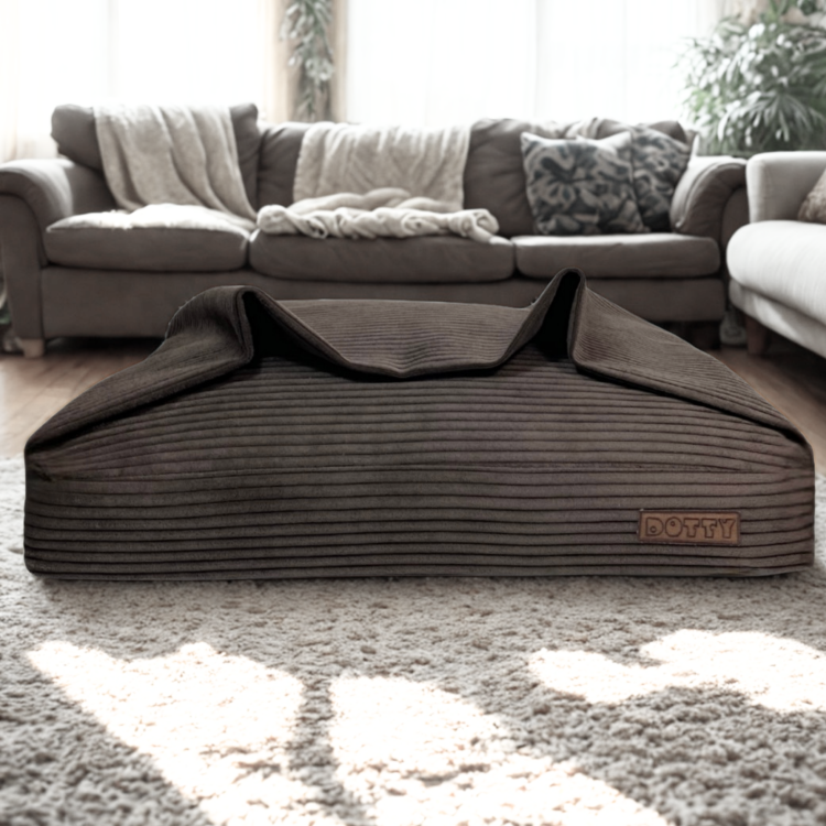 Legowisko Norka Premium / Brązowy sztruks