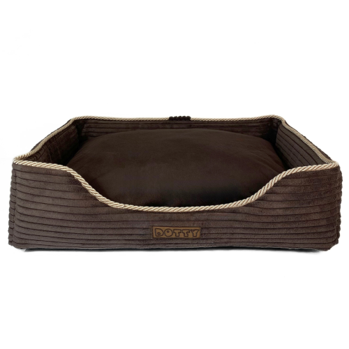 Legowisko prostokątne - czekoladowy brąz