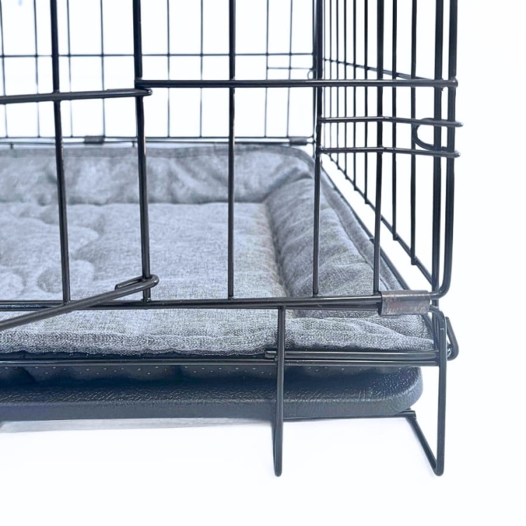 Mata dla psa z łapką - jasna szara