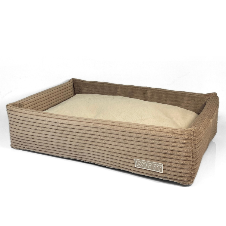 Legowisko do klatki - sztruksowe cappuccino beż