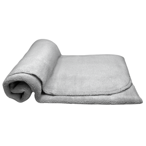 Miękki polarowy kocyk dla psa lub kota - szary