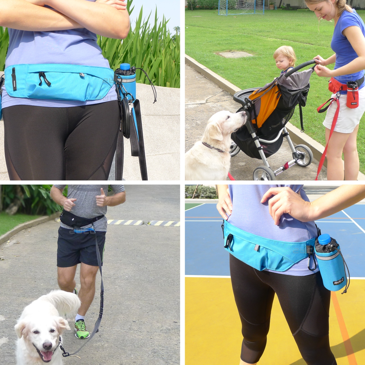 Pas biodrowy - niebieski